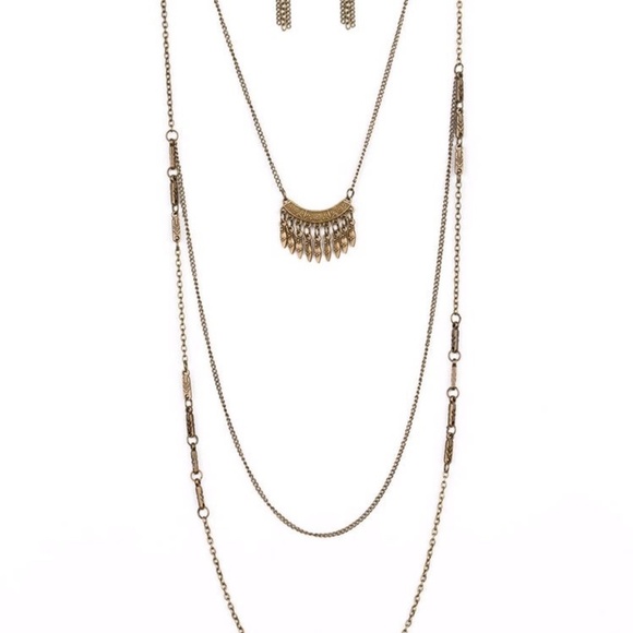 🆕 Homestead Harvest Brass Necklace set NWT - Picture 2 of 4